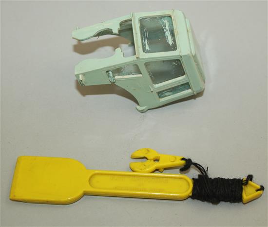 A Britains 9630 tractor and rear dump,
